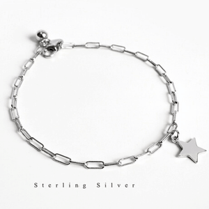 925 Sterling Silver Shinning Bracelet For Women With Little Star Shape Icon