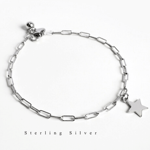 925 Sterling Silver Shinning Bracelet For Women With Little Star Shape Icon