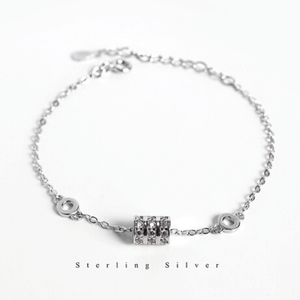 925 Sterling Silver Shinning Bracelet With Small HandCrafted Icon