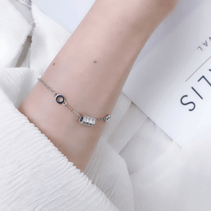 925 Sterling Silver Shinning Bracelet With Small HandCrafted Icon